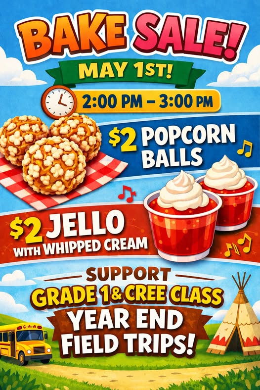 Bake Sale at Sweetgrass School