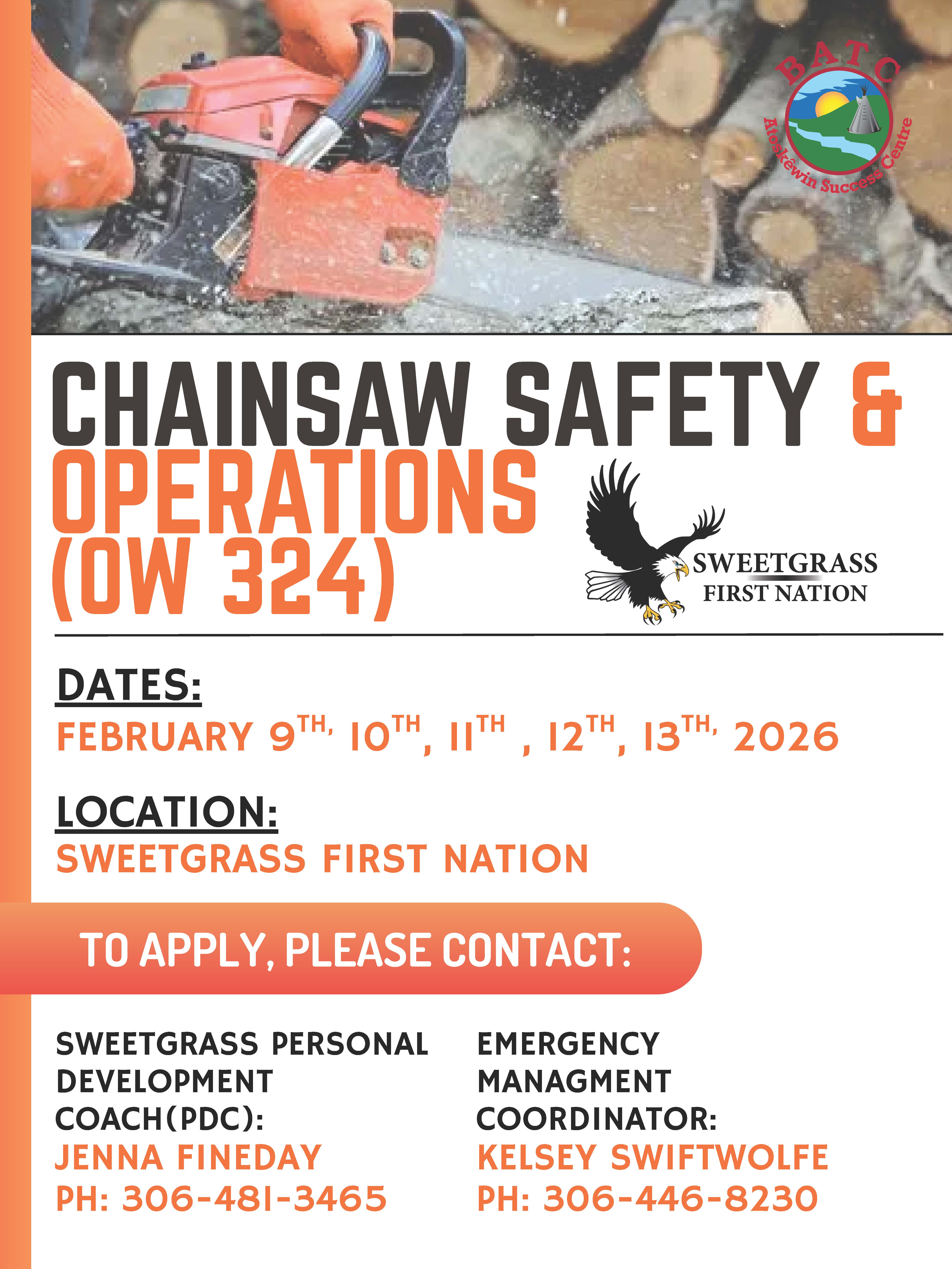 Chainsaw Operations & Safety Course