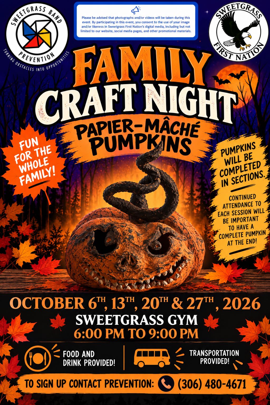 Family Craft Nights in October