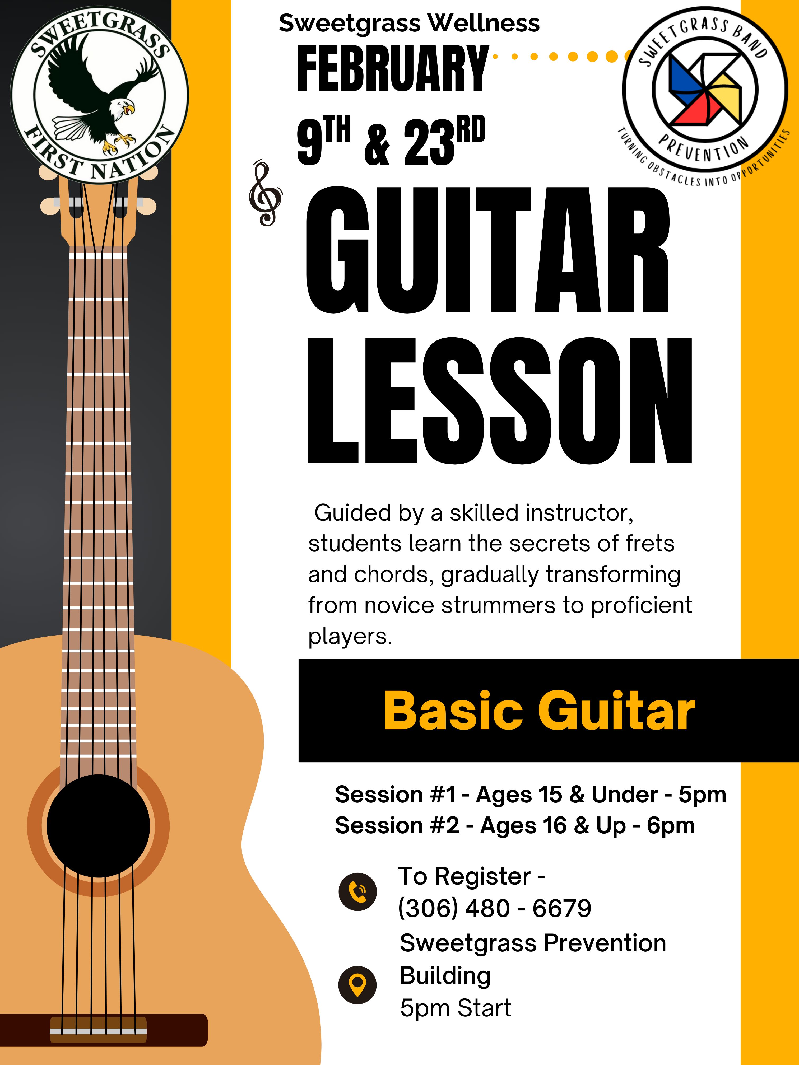 Guitar Lessons for February